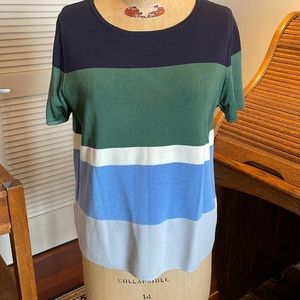 Ann Taylor wide striped top